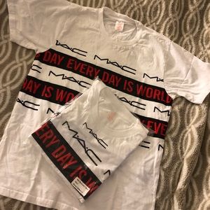 MAC Cosmetics Everyday is World AIDS T Shirt
